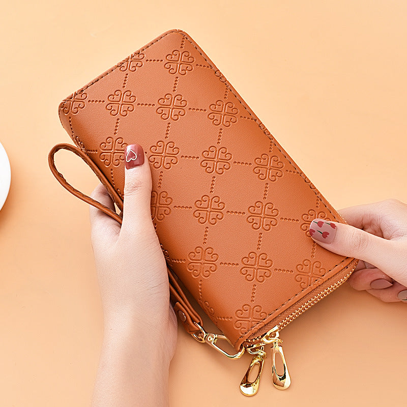 👜✨🔥【45% OFF】Dugi novčanik s dvostrukim patentnim zatvaračem i velikim kapacitetom, dvostruki sloj
