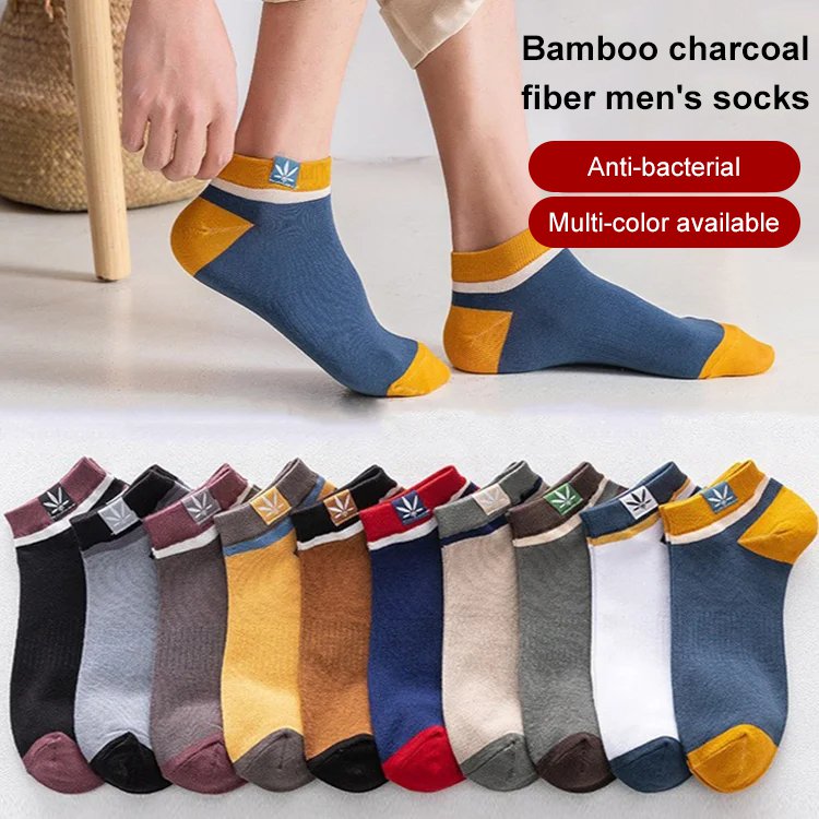 🌹🧦【Cumpără 5, primești 5 gratis】Șosete bărbătești din bumbac pur care absorb transpirația și sunt rezistente la mirosuri