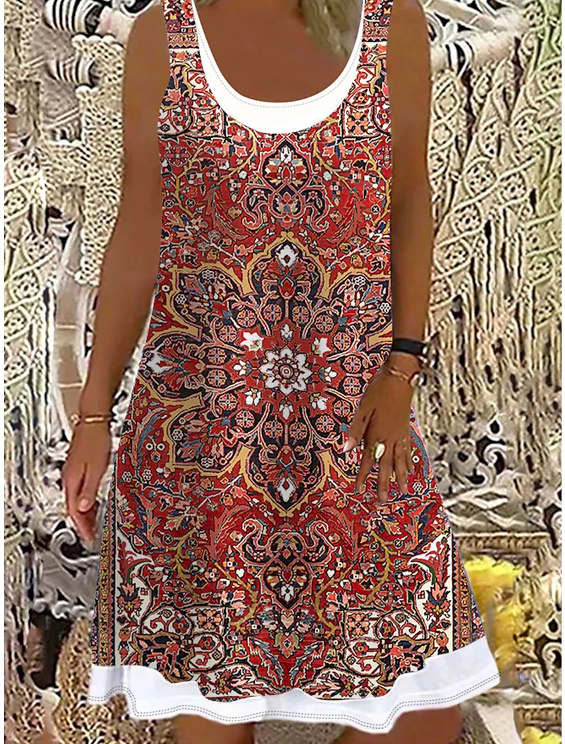 👗【50% reducere】💖【S-5XL】2025 rochii casual la modă pentru femei, imprimate, potrivite pentru toate ocaziile