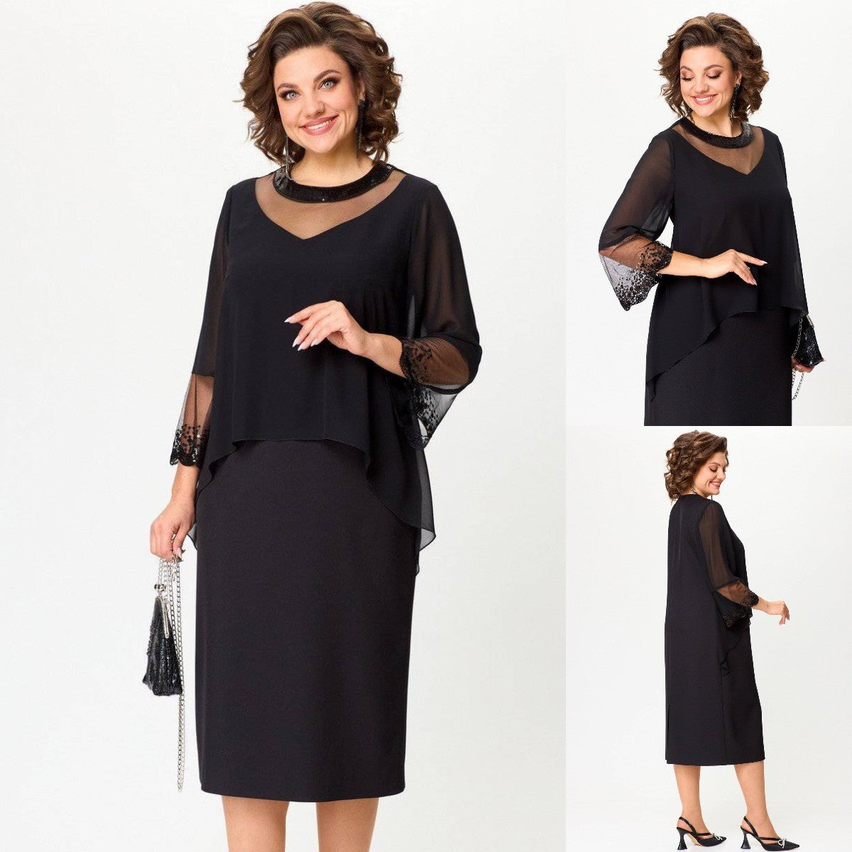 💗【50% reducere】🤩【S-5XL】Fustă lungă neagră nouă, misterioasă, sexy și elegantă, confortabilă și la modă