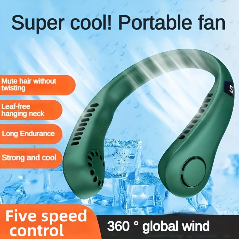 👍🧊🥰【Oferta especial】Ventilador portátil recargable de verano mejorado 2025: ventilador perezoso para deportes al aire libre