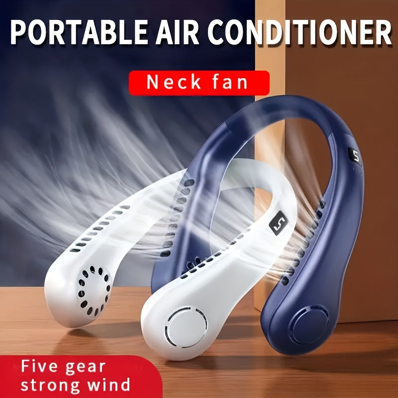 👍🧊🥰【Oferta especial】Ventilador portátil recargable de verano mejorado 2025: ventilador perezoso para deportes al aire libre