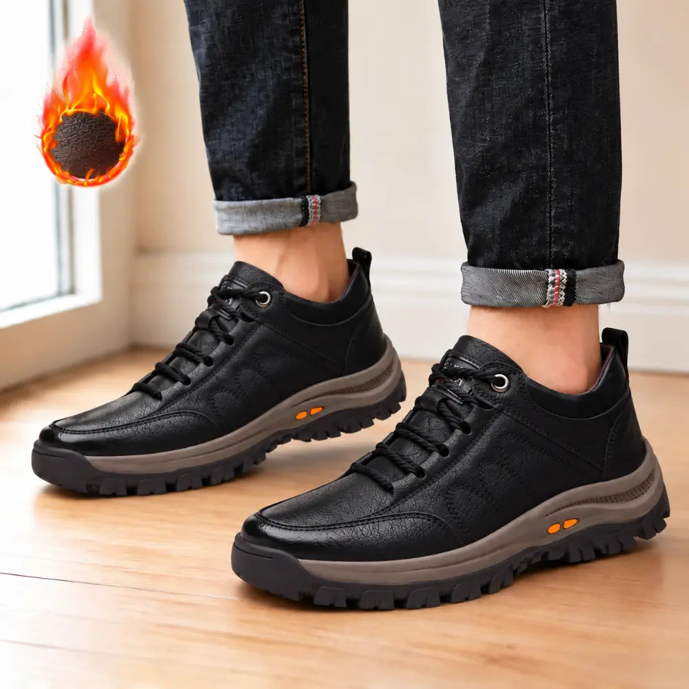 👞【39–48】Męskie casual skórzane buty: miękka skóra oraz antypoślizgowa, wytrzymała podeszwa.