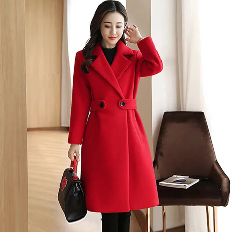 🍂【Promoție de produse noi】 40-90KG🧥Haina groasa de lana pentru toamna si iarna, calda si la moda-3833292