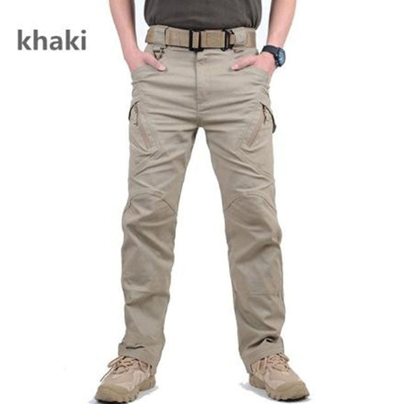 👖✨【49% OFF】Pantaloni cargo negri militar cu mai multe buzunare pentru bărbați noi, respirabili 3830198