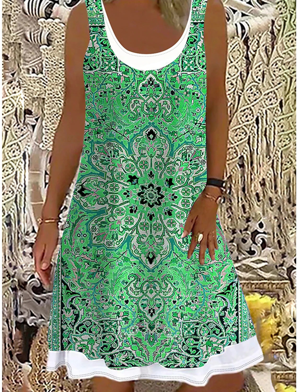 👗【50% reducere】💖【S-5XL】2025 rochii casual la modă pentru femei, imprimate, potrivite pentru toate ocaziile