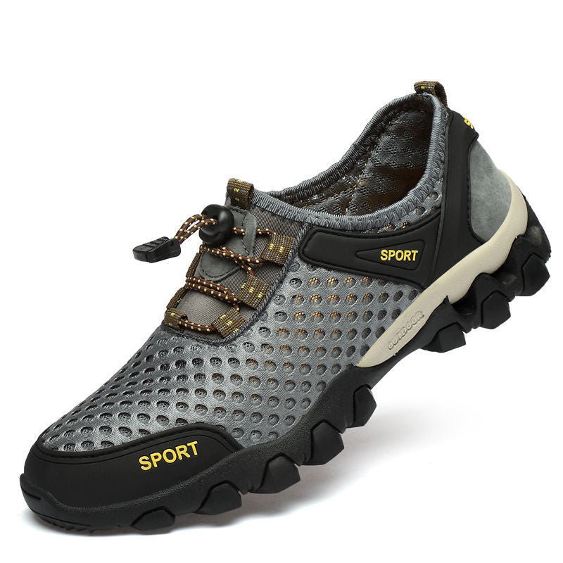 Nueva oferta 【39-44】 2025 zapatos de senderismo de malla transpirable para hombre de verano, impermeables y antideslizantes