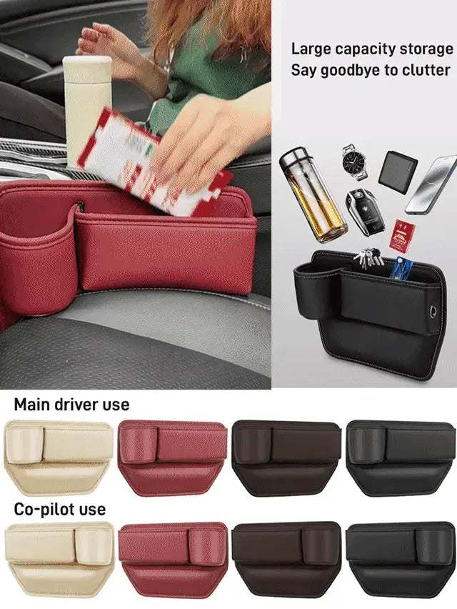 🔥【Rabat 50%】🚗🚗Wielofunkcyjny schowek na fotelik samochodowy z uchwytem na kubek