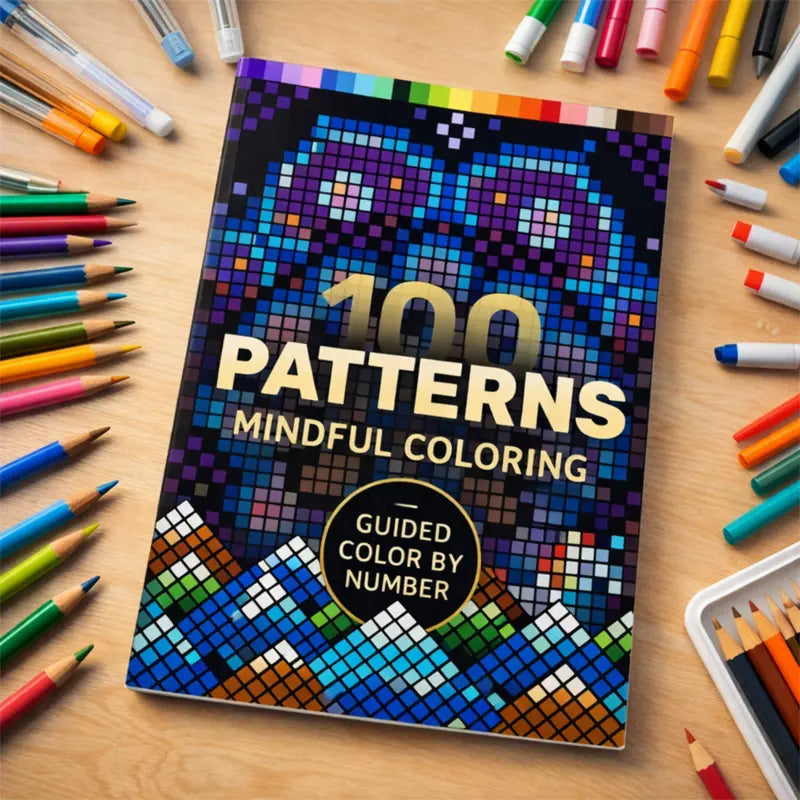 🎨 Libro para Colorear por Números | 100 Misterios para Relajarte y Desconectar 🧩