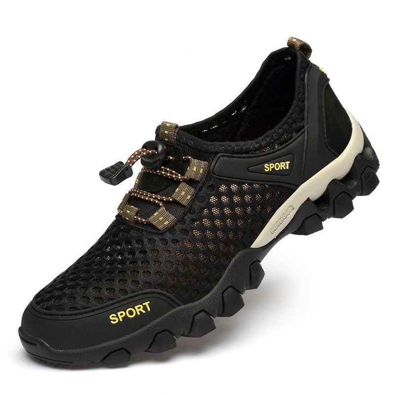 Nueva oferta 【39-44】 2025 zapatos de senderismo de malla transpirable para hombre de verano, impermeables y antideslizantes