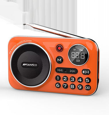 🎁【Oferta por tiempo limitado】Reproductor de música con radio Bluetooth portátil, puede insertar tarjetas y unidades flash USB
