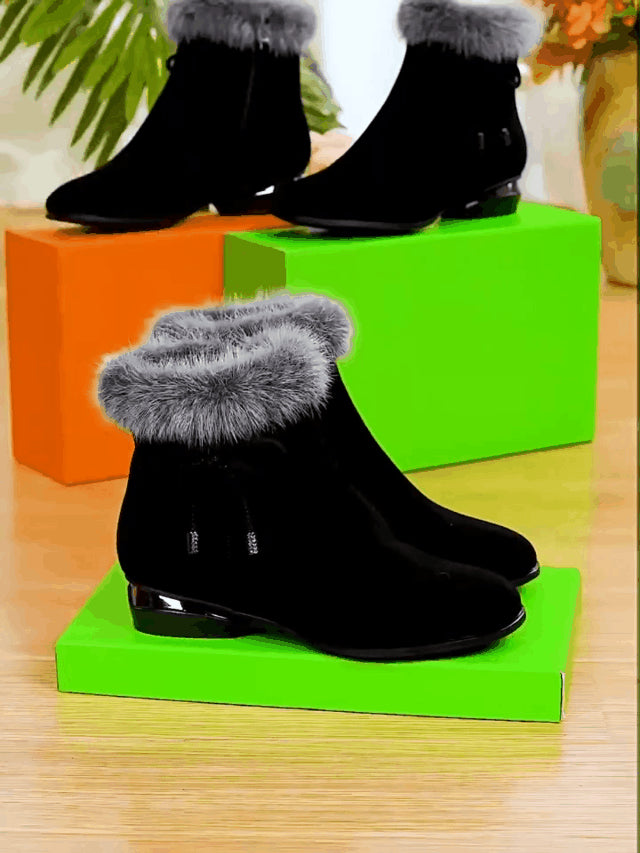 🔥🔥【49% OFF】【35-41】2024 noi cizme din piele moale cu toc mediu, la modă toamnă și iarnă 3818938