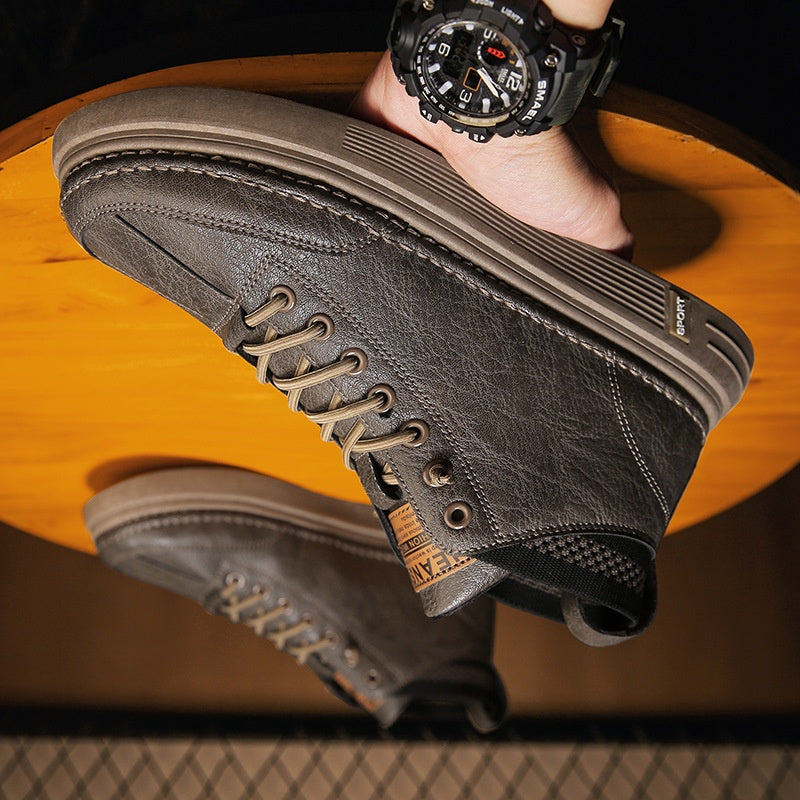 💪【39-44】Zapatos altos retro para hombre de otoño e invierno, estilo retro británico