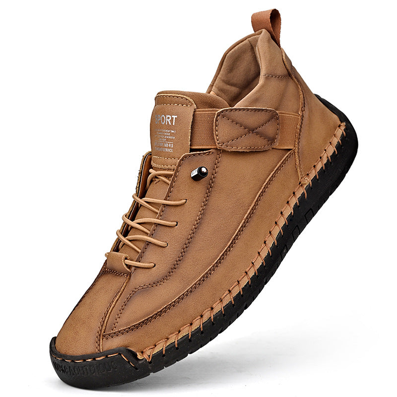 🥾🏆【30% REDUCERE】【38-48】 Pantofi casual pentru bărbați, de înaltă calitate, lucrați manual, pentru muncă, în aer liber, cusuți 3879914