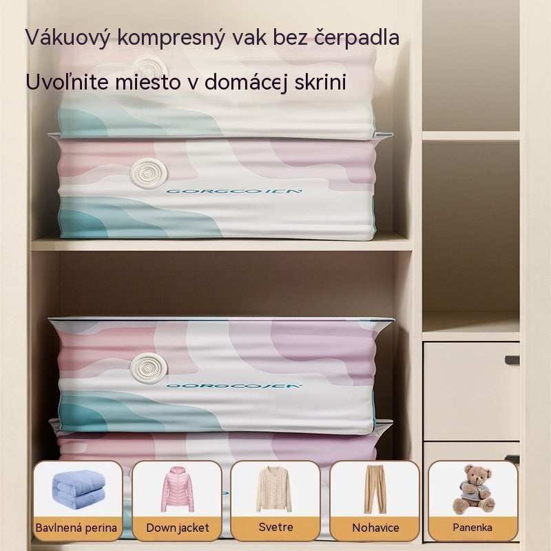 🧳 5 kusov za 28 EUR 💨 Veľká vakuová taška na kompresiu: nie je potrebná pumpa, nepriepustná a šetrí miesto v kufroch i doma ✈️