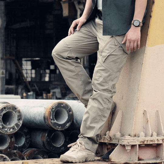 👖✨【49% OFF】Pantaloni cargo negri militar cu mai multe buzunare pentru bărbați noi, respirabili 3830198