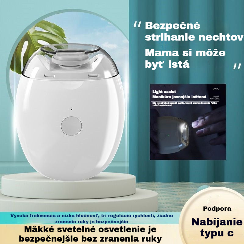 💅✨ Len za 21€! Automatický pilník na nechty – bezpečná a šetrná starostlivosť o nechty 👶🔧