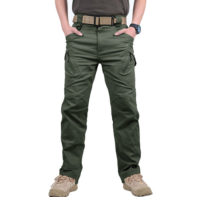👖✨【49% OFF】Pantaloni cargo negri militar cu mai multe buzunare pentru bărbați noi, respirabili 3830198
