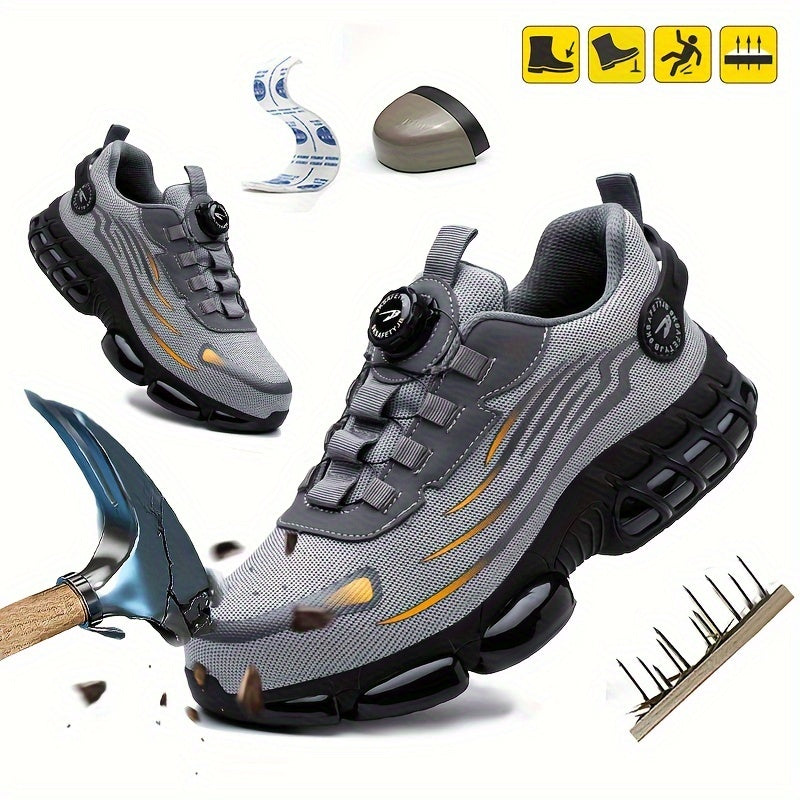 👟🌹【39-46】Botas de trabajo para uso diario, resistentes a impactos y perforaciones, con puntera de acero.