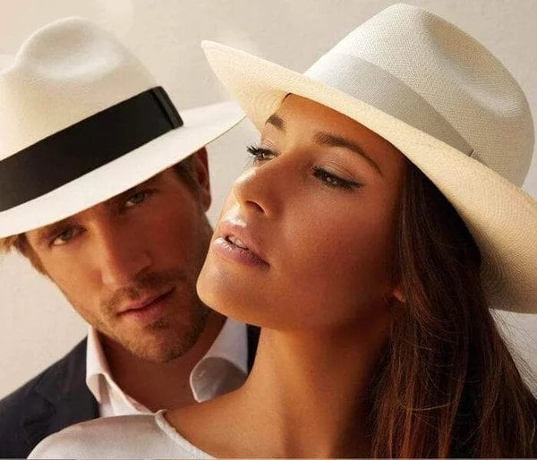 🌿 Oferta especial 【56-58 cm】Sombrero artesanal de palma de Ecuador