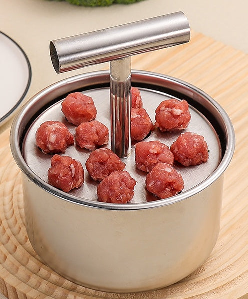 🔥【Vânzare excelentă】Matriță/Ustensile de bucătărie din oțel inoxidabil 304 pentru fabricarea chiftelelor - Excelentă pentru chiftele din carne și pește🍖🐟