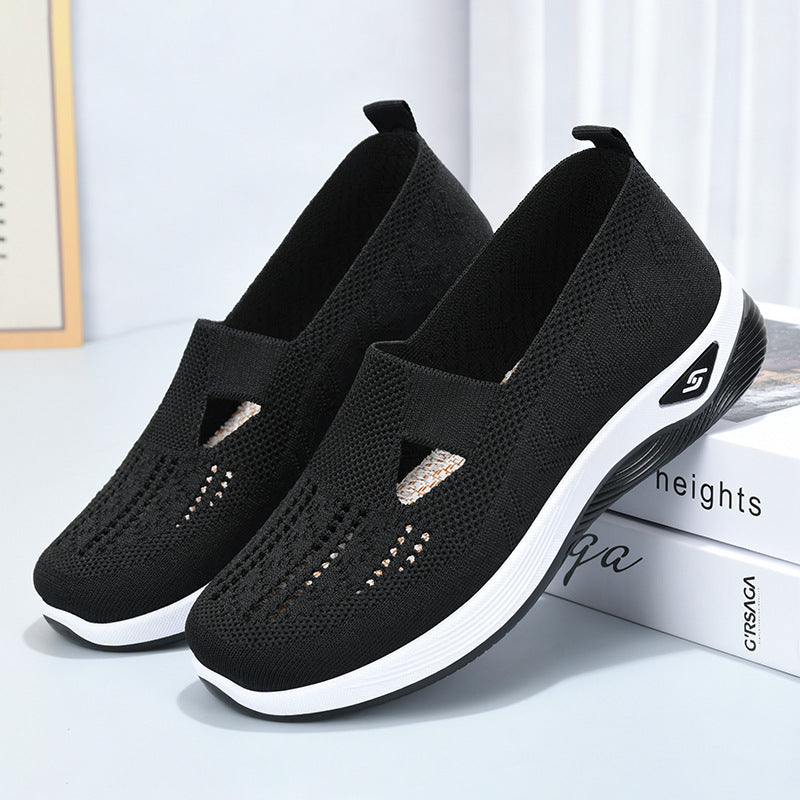 ✨🎉【50% de descuento】🥿【35-40】Zapatos cómodos, transpirables y antideslizantes para personas de mediana edad y mayores en verano, con suelas suaves🔥