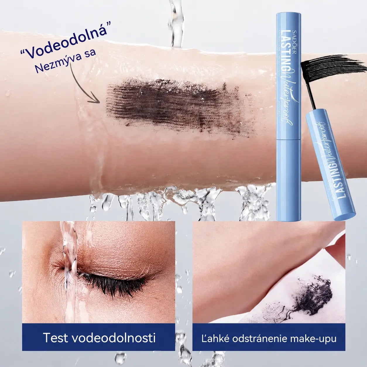👁️Dlhotrvajúca, vodeodolná maskara pre dokonalé natočenie❤️