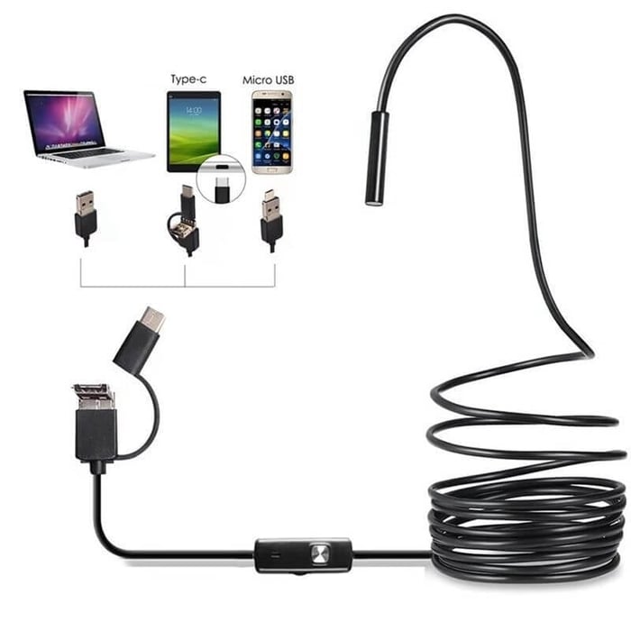 (Tip-c, USB, Micro USB) endoscop trei într-unul【3.5M】3876446