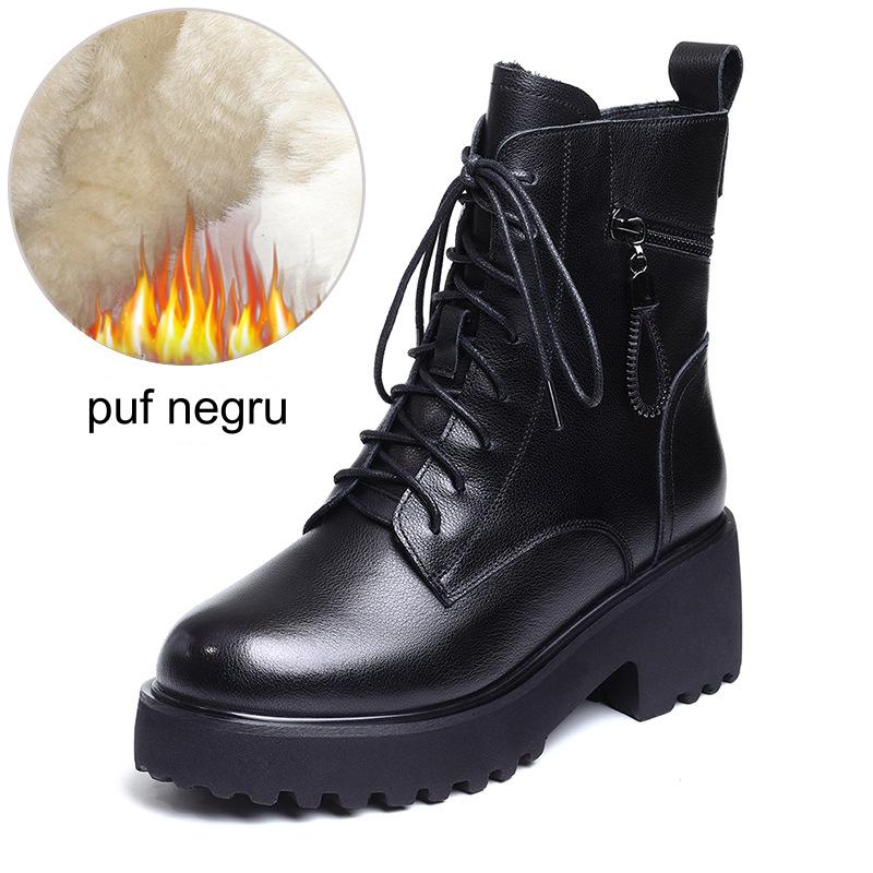 💥【45% OFF】【35-40】2024 nowe buty zimowe ze skóry kaszmirowej, pogrubionej wodoodpornej bawełny 3803476