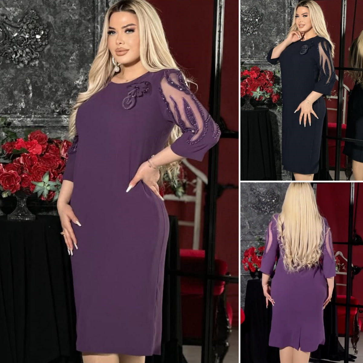 🔥【Ofertă limitată în timp】💋【S-5XL】👗 Noua rochie de modă, design clasic, elegant și simplu