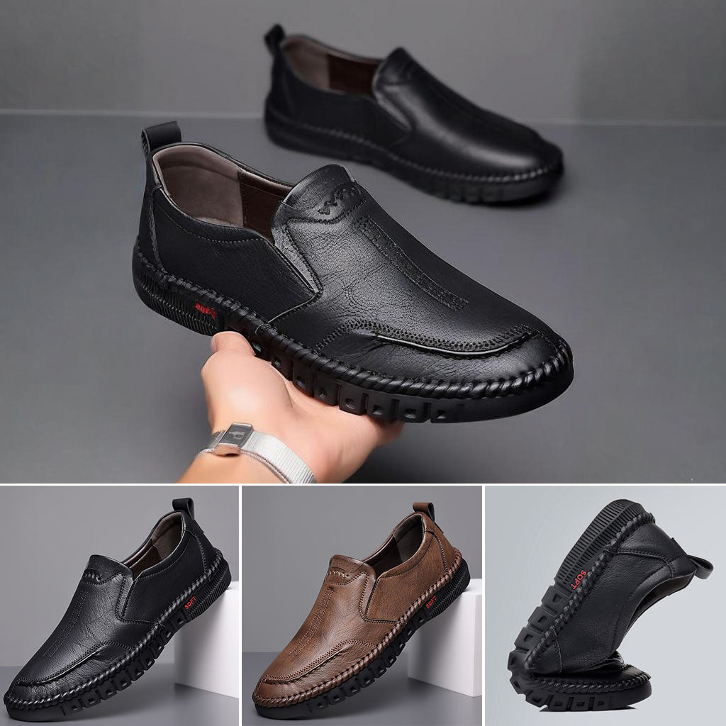 🎁【50% OFF】👞【39-44】2025 pantofi sport casual pentru bărbați, din piele naturală, cu talpă moale, antiderapantă, respirabilă
