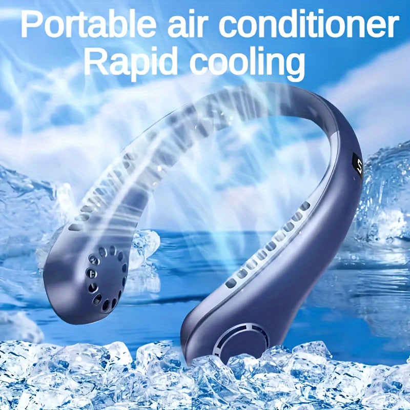 👍🧊🥰【Oferta especial】Ventilador portátil recargable de verano mejorado 2025: ventilador perezoso para deportes al aire libre