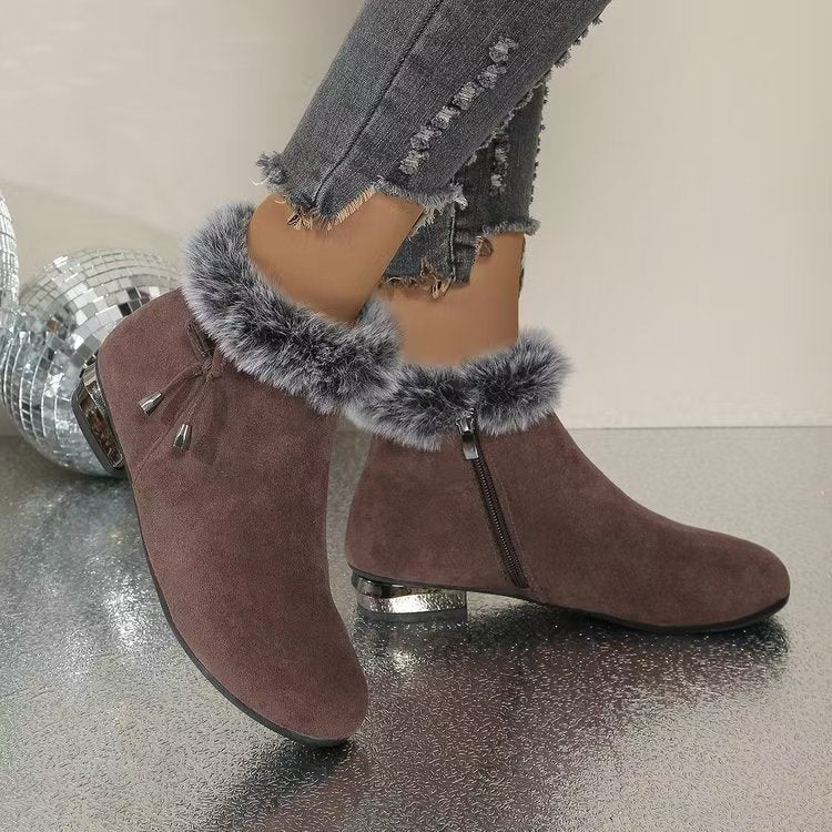 🔥🔥【49% OFF】【35-41】2024 noi cizme din piele moale cu toc mediu, la modă toamnă și iarnă 3818938