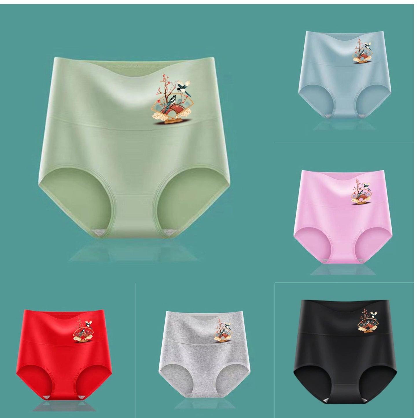 🔥【Rabat 50%】 - 💖【Zestaw 6 sztuk】- Podnoszące pośladki modele z wysokim stanem z wysokiej jakości bawełny✨️ (40–100 kg)
