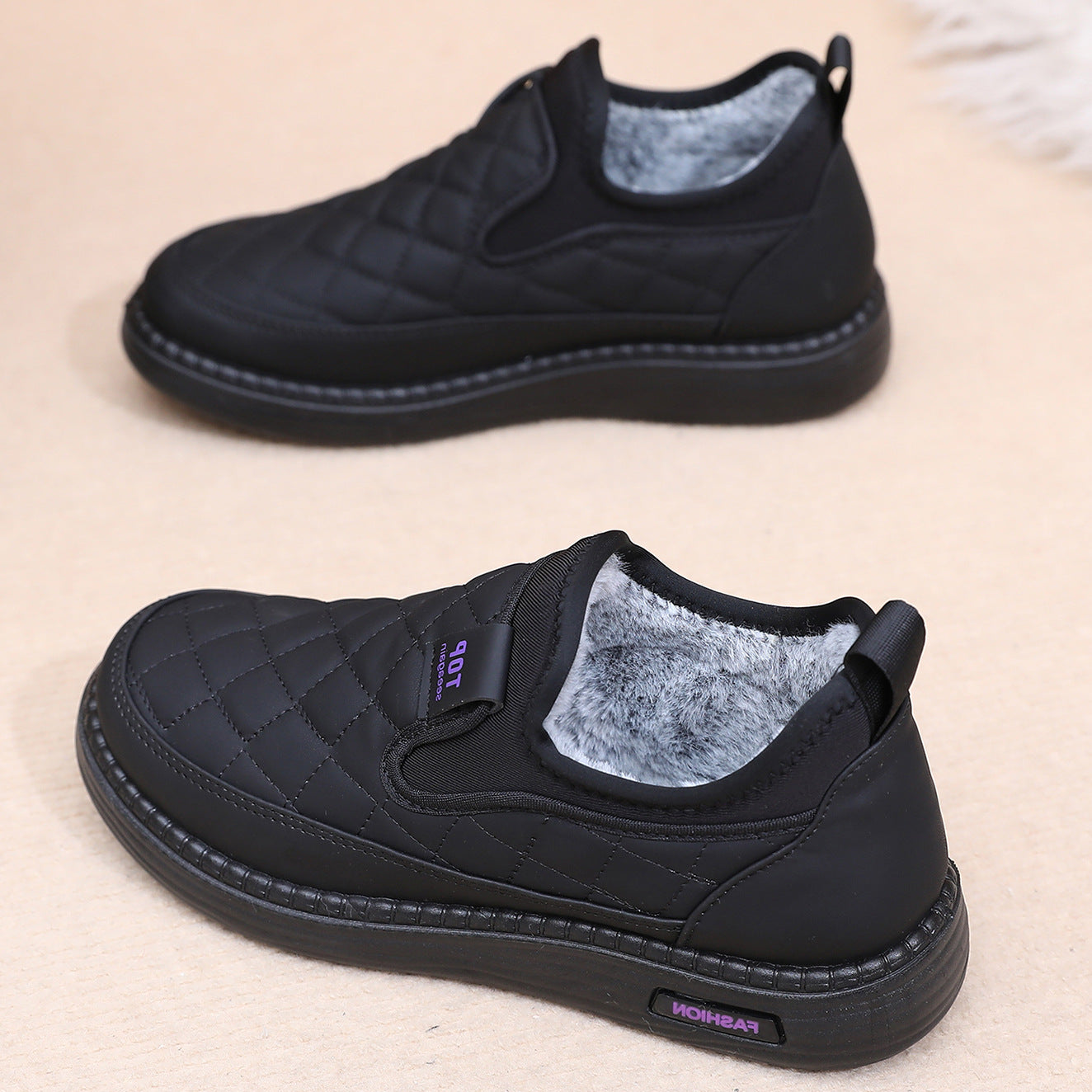 【36-41】2024 pantofi de iarnă noi, cizme impermeabile, calde și anti-alunecare 3806386