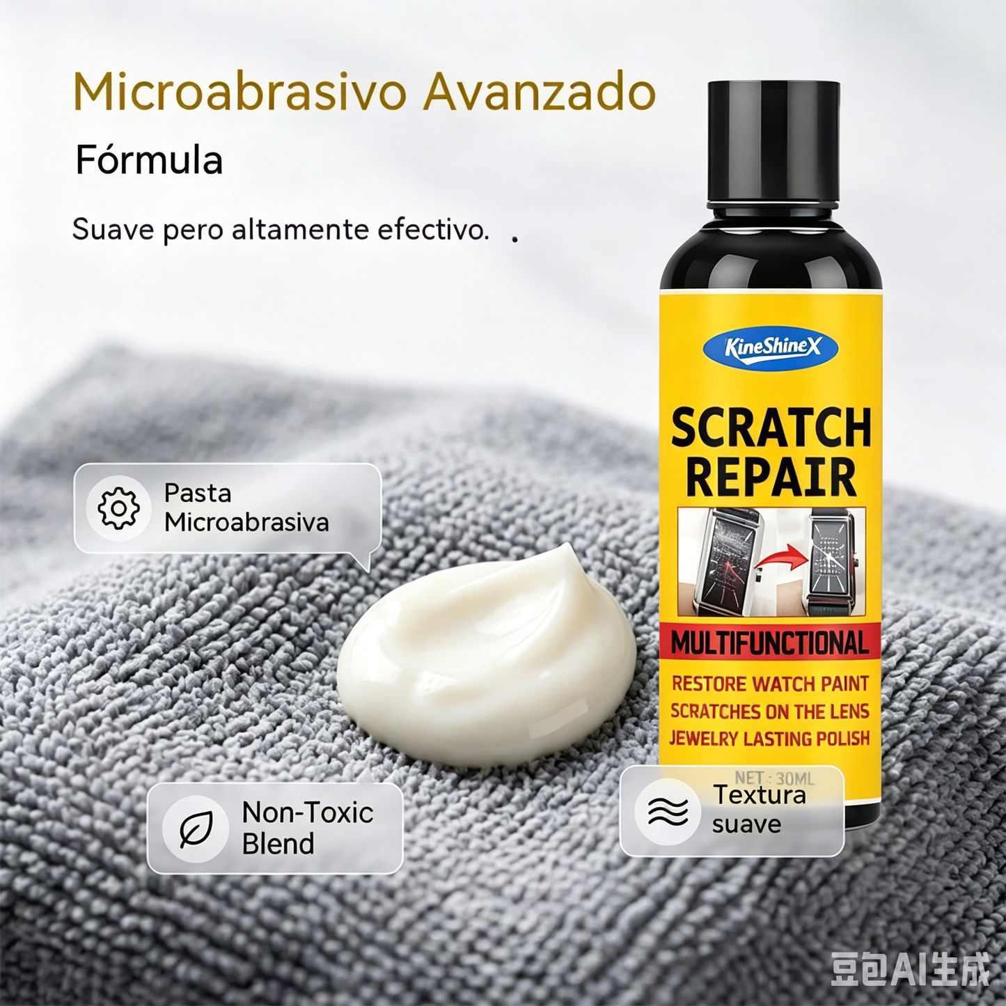 【200 ml + esponja】Compra uno y llévate otro gratis 29 euros✨🛡️Compuesto pulidor multifuncional para la reparación de arañazos