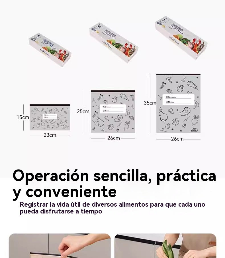 🔥🔥Un total de 30 bolsas de papel de aluminio antibacterianas, súper fáciles de usar, para conservar la frescura.