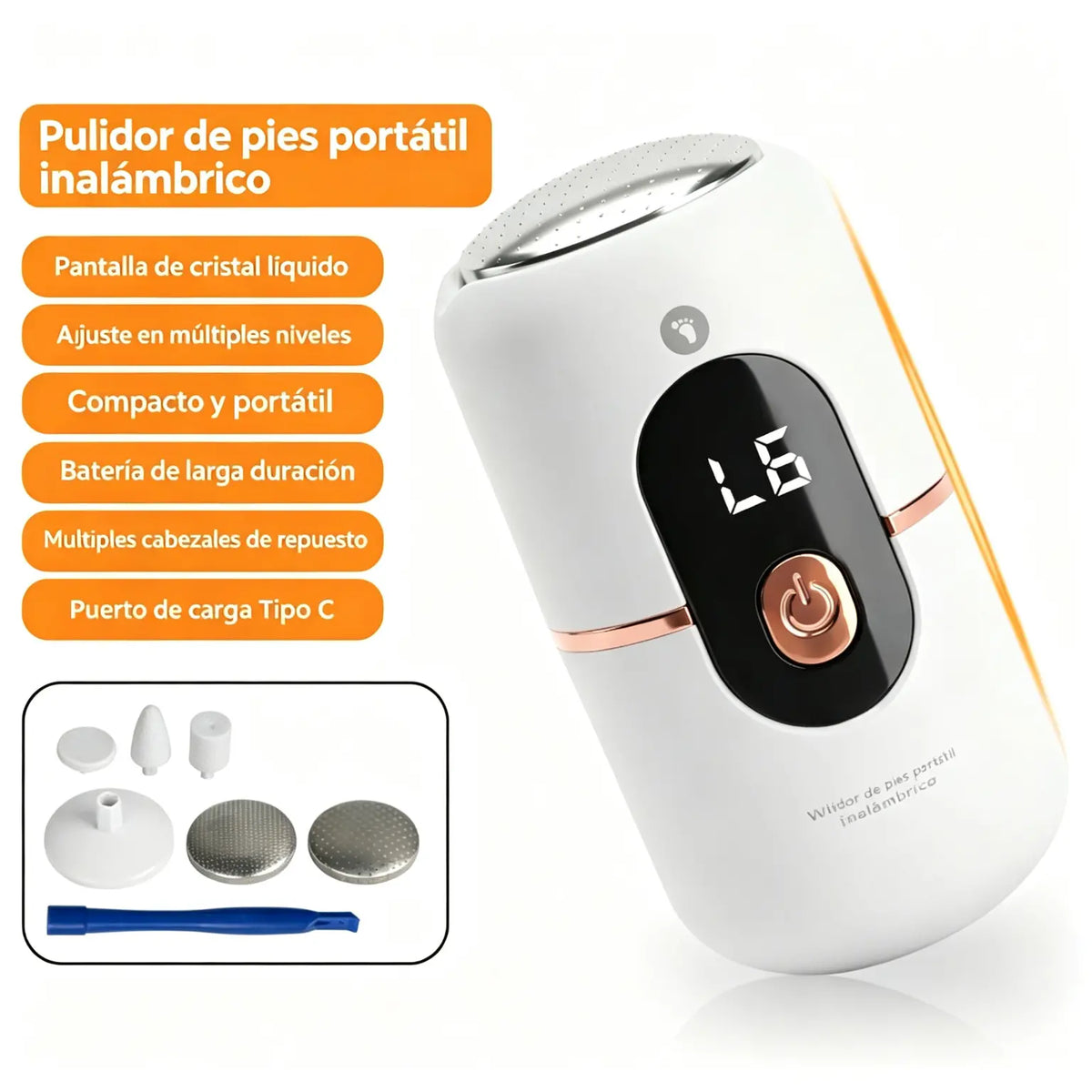 Nueva rueda eléctrica compacta 5 en 1 para pedicura automática.