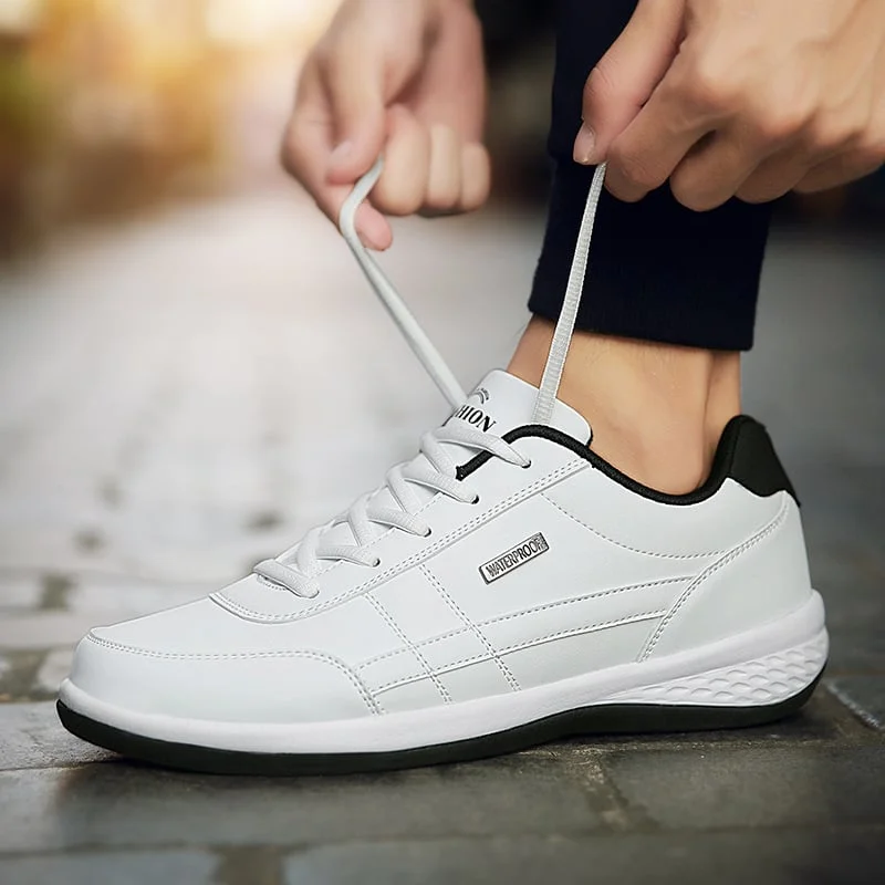 ✨50% de descuento✨【38-48】2025 nuevas zapatillas de cuero cómodas para hombre, cómodas y de moda