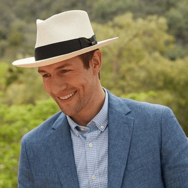🌿 Oferta especial 【56-58 cm】Sombrero artesanal de palma de Ecuador