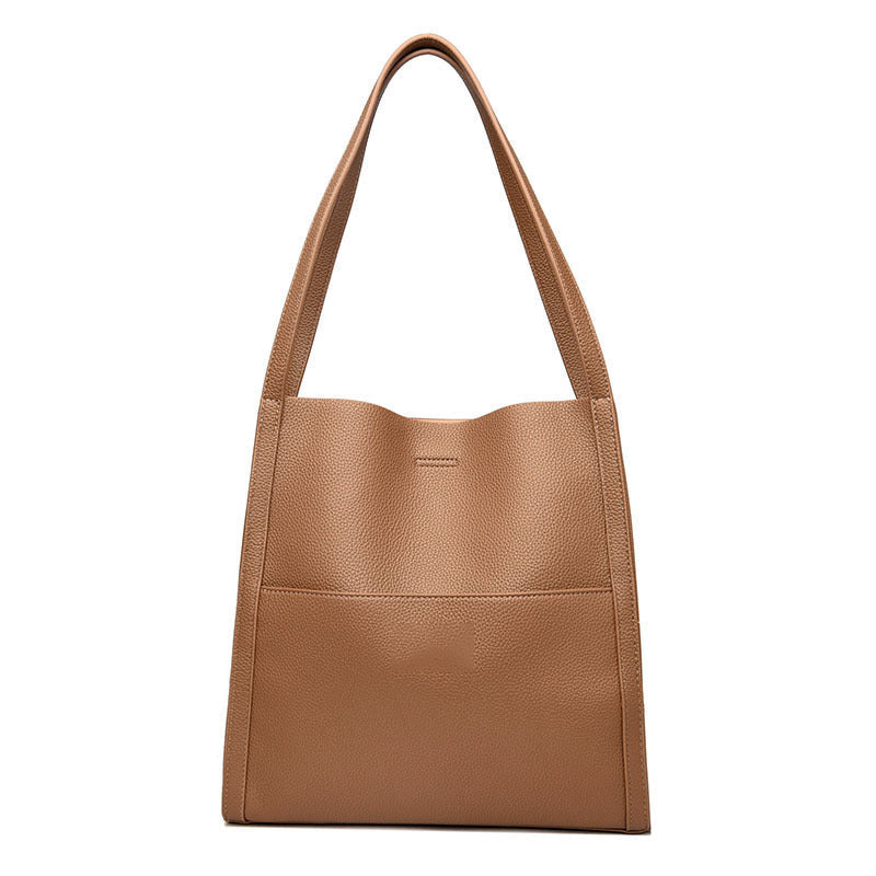 🔥👜👜【45% REDUCERE】 Geantă nouă de umăr din piele moale, simplă, elegantă și spațioasă de toamnă și iarnă-3809253