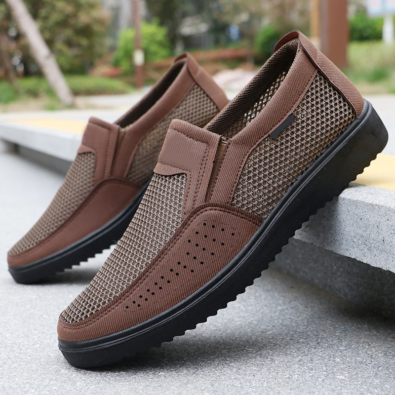 🔥【Rabat 50% 】👟🍃【39–47】Letnie męskie buty płócienne z przewiewną siatką, duże rozmiary