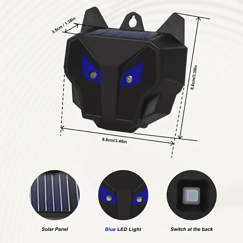 🔥【50% OFF】🐂🐖 Livadă Pești Iaz Câmp de orez Repelant solar pentru păsări Alarma sonoră și luminoasă