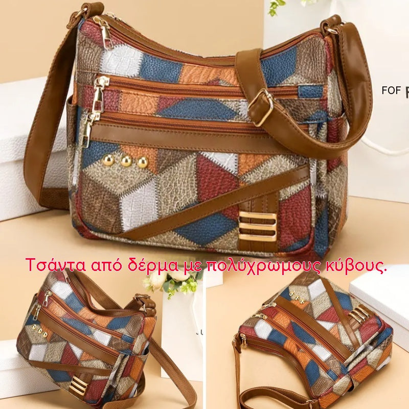 🔥Hit Sprzedaży 【Rabat 50%】👜 Nowa, modna torba na ramię z miękkiej skóry PU w dopasowanym kolorze