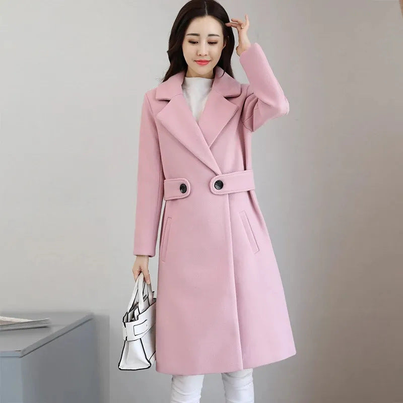 🍂【Promoție de produse noi】 40-90KG🧥Haina groasa de lana pentru toamna si iarna, calda si la moda-3833292