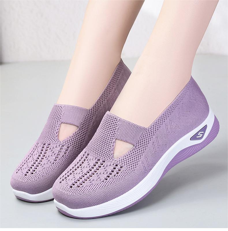 ✨🎉【50% de descuento】🥿【35-40】Zapatos cómodos, transpirables y antideslizantes para personas de mediana edad y mayores en verano, con suelas suaves🔥