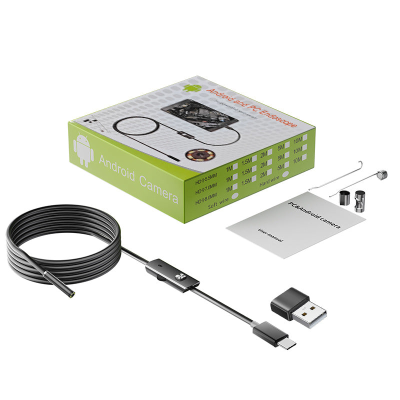 📱Novi industrijski endoskop od 7 mm s izravnim priključkom za kameru tipa C za Android telefone (vodootporni endoskop)