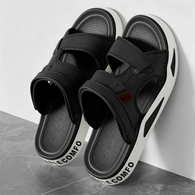 👍【50% de descuento】Nuevas sandalias antideslizantes de talla grande para hombre (modelo 2026) – Ideales para exteriores, la playa y uso en interiores.