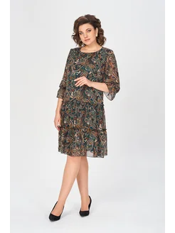 💥👗【S-5XL】Rochie nouă cu imprimeu spinning de vară 2025, confortabilă și elegantă, potrivită pentru zi cu zi