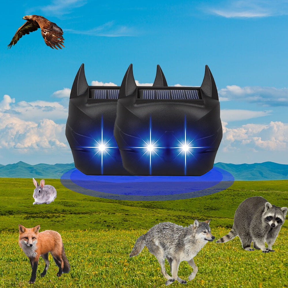 🔥【50% OFF】🐂🐖 Livadă Pești Iaz Câmp de orez Repelant solar pentru păsări Alarma sonoră și luminoasă